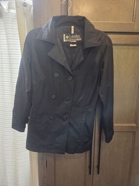 Columbia Women's Black Double-Breasted Pea Coat